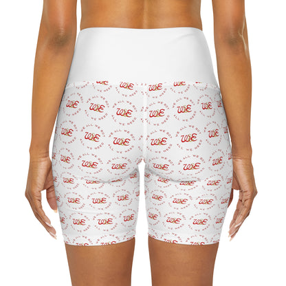 High Waisted Yoga Shorts (AOP)