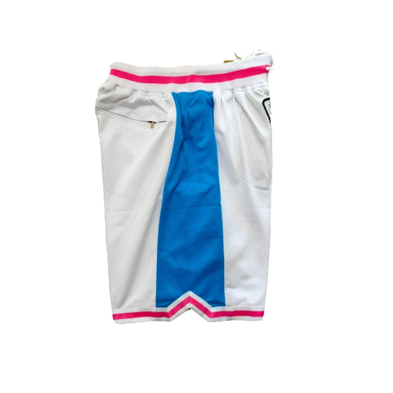 Basketball Shorts GTA VICE CITY Sewing Embroidery Outdoor Sport Beach Pants Shorts High-Quality Mesh Ventilation 2023 New White